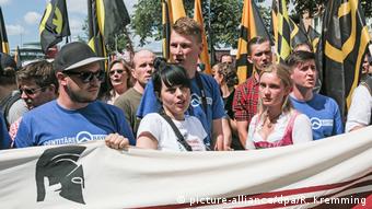 Στιγμιότυπο από παλαιότερη διαδήλωση των Ταυτοτικών στο Βερολίνο