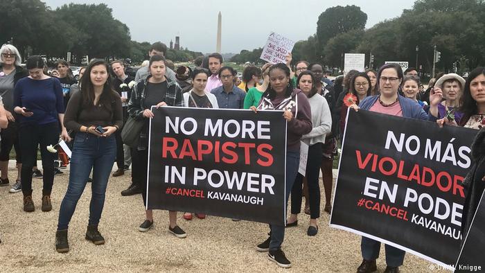 USA Proteste gegen Kavanaugh in Washington (DW/M. Knigge)