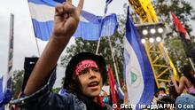 Nicaragua - Unterstützer von Präsident Ortega in Managua