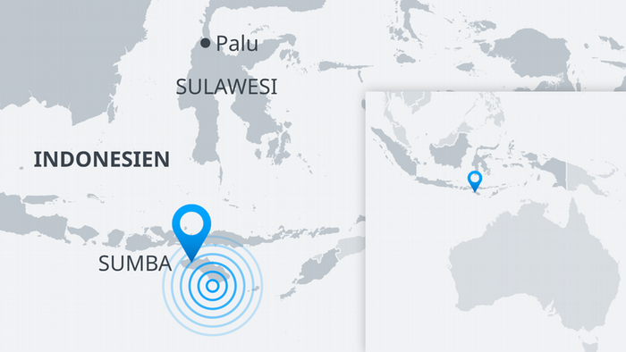 Karte Sumba Erdbeben Indonesien DE