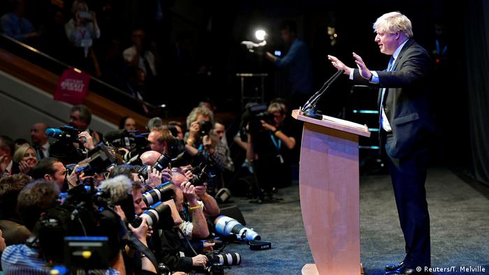 Birmingham Boris Johnson Rede auf Parteitag Konservative Partei (Reuters/T. Melville)