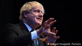 Birmingham Boris Johnson Rede auf Parteitag Konservative Partei (Imago/i Images/A. Parsons)