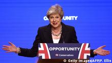 Birmingham Tory-Parteitag Rede Theresa May