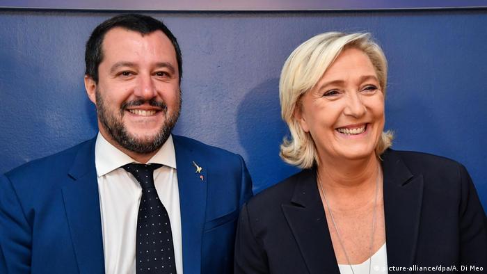 Italien Besuch Marine Le Pen bei Matteo Salvini (picture-alliance/dpa/A. Di Meo)