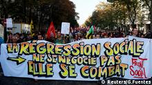 Frankreich, Protest gegen die Reformen der französischen Regierung in Paris