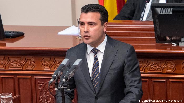 Mazedonien Ministerpräsident Zoram Zaev (Getty Images/AFP/R. Atanasovski)