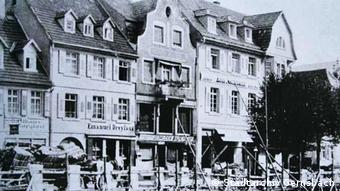 Deutschland | jüdische Geschäfte am Gernsbacher Murgufer (Stadtarchiv Gernsbach)