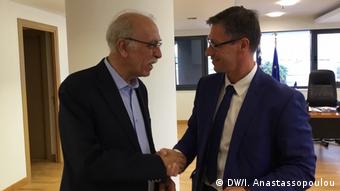 Ο γερμανός βουλευτής Χρήστος Κατζίδης με τον υπουργό Μεταναστευτικής Πολιτικής Δημήτρη Βίτσα