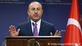 Türkei Mevlut Cavusoglu, Außenminister in Ankara (Getty Images/AFP/A. Altan)
