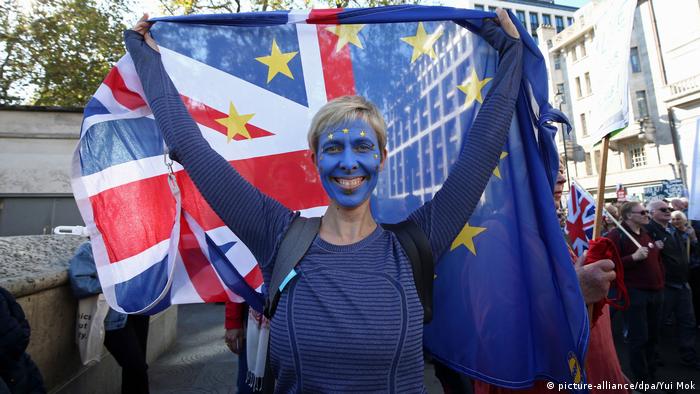 UK Briten protestieren in London für zweites Brexit-Referendum (picture-alliance/dpa/Yui Mok)