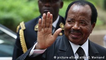 Cameroon's President Paul Biya (picture-alliance/dpa/J. Warnand)