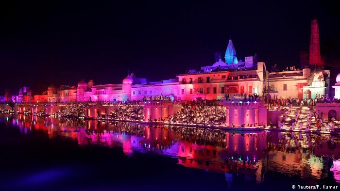 The Indian city of Ayodhya on Saturday, October 26, 2019, set a Guinness world record by illuminating 409,000 oil lamps on the banks of river Sarayu as part of Diwali.