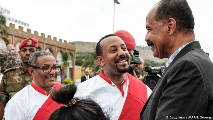 Ethiopia Prime Minister Abiy Ahmed Receives Eritrea President Isayas Afewerki on a Visit in November 2018 (Getty Images / AFP / E. Soteras)