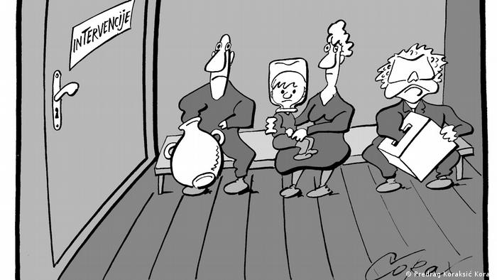 Karikaturen von Predrag Koraksić Korax