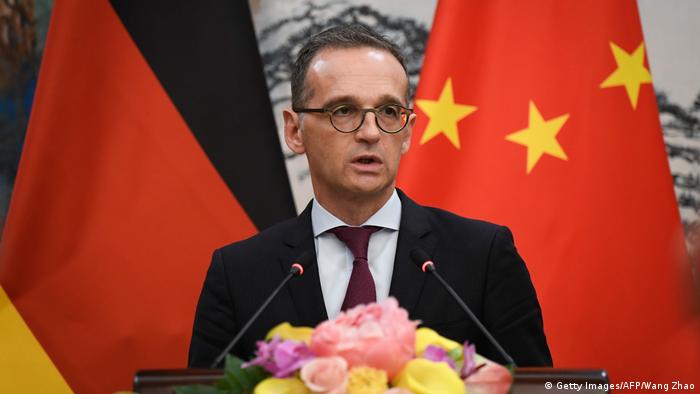 AuÃenminister Heiko Maas in China (Getty Images/AFP/Wang Zhao)