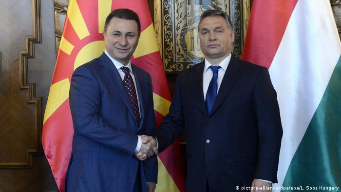Mazedoenien Nicola Gruevski und Viktor Orban (picture-alliance/dpa/epa/L. Soos Hungary)