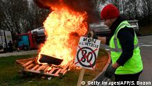 Frankreich Albertville Proteste gegen steigenden Benzinpreis