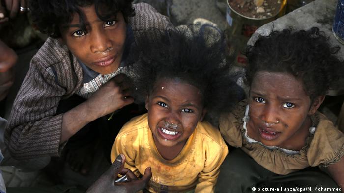 Jemen - Geflohene Kinder (picture-alliance/dpa/M. Mohammed)