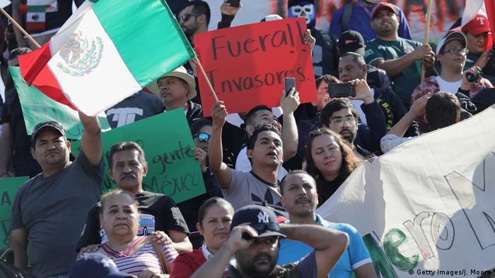 Mexiko Tijuana Proteste gegen Migranten aus Mittelamerika (Getty Images/J. Moore)