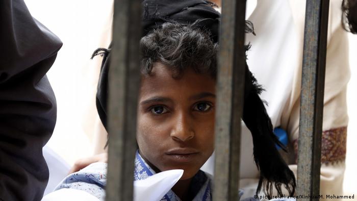 Jemen - Geflohene Kinder (picture-alliance/Xinhua/M. Mohammed)