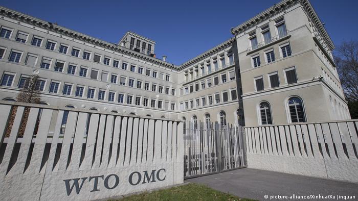 Hauptgebäude der WTO in Genf (picture-alliance/Xinhua/Xu Jinquan)