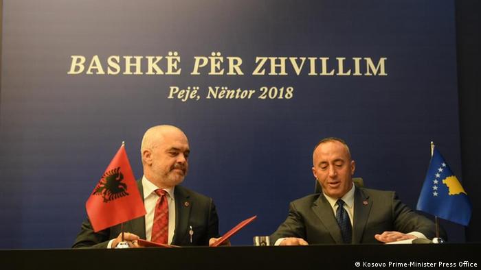 Treffen der Regierung Kosovo und Albanien (Kosovo Prime-Minister Press Office)
