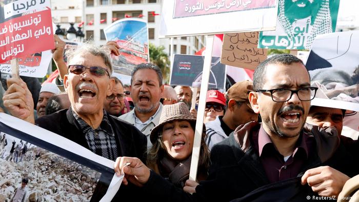Tunesien Proteste gegen Besuch Saudi Kronprinz Mohammed bin Salman (Reuters/Z. Souissi)