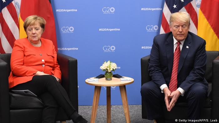 Argentinien G20-Gipfel Angela Merkel und Donald Trump (Getty Images/AFP/S. Loeb)