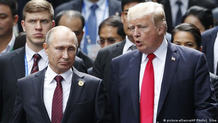 Владимир Путин и Дональда Трамп