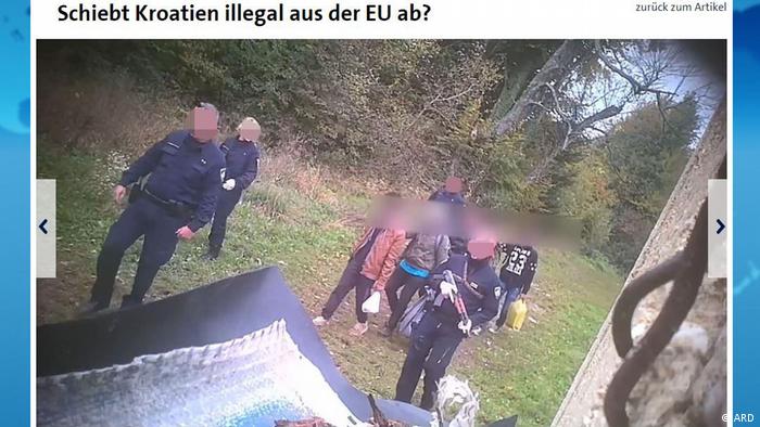 Footage of Croatian authorities deporting refugees without legal process (ARD)
