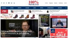 Screenshot - 100% Noticias - Fernsehrundfunk in Nicaragua