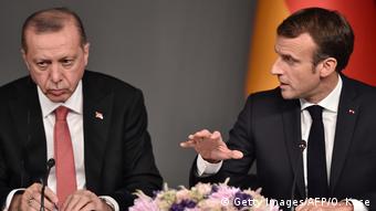 Türkiye Cumhurbaşkanı Erdoğan ve Fransa Cumhurbaşkanı Macron