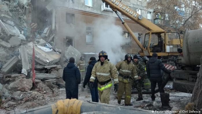 Russland Magnitogorsk Explosion in Wohnhaus