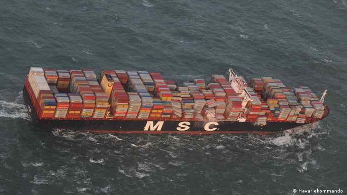 Cargo Ship Loses 270 Containers Near German Island In North