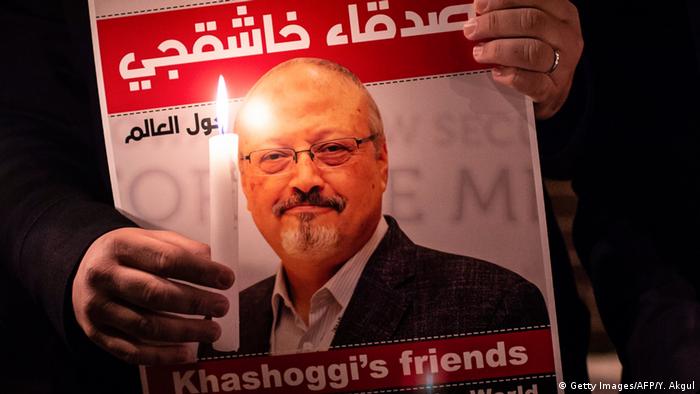 Türkei Istanbul Protest gegen Ermordung von Khashoggi durch Saudis (Getty Images/AFP/Y. Akgul)