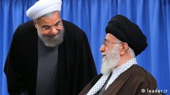 Ali Khamenei Hassan Rohani Iran (leader.ir)
