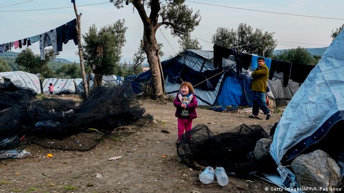Griechenland Flüchtlingslager Moria auf Lesbos (Getty Images/AFP/A. Pazianou)