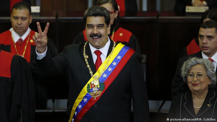 Resultado de imagem para NicolÃ¡s Maduro toma posse para mais um mandato, sÃ³ que a maioria dos paÃ­ses nÃ£o o reconhece mais como presidente
