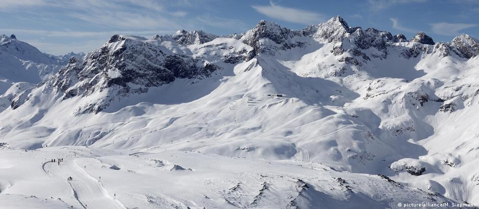 Estação de esqui de Lech, onde corpos de esquiadores foram encontrados
