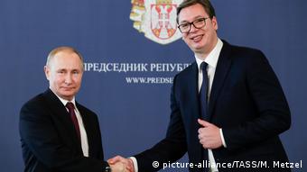 Serbien Staatsbesuch Putin (picture-alliance/TASS/M. Metzel)