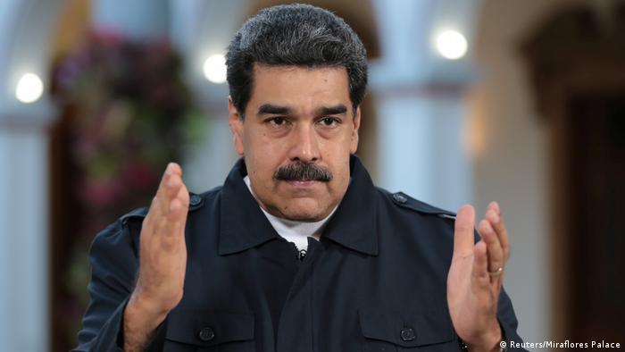 Venezuela Krise | Präsident Nicolas Maduro in Caracas (Reuters/Miraflores Palace)