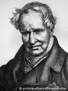 Retrato de Humboldt em gravura