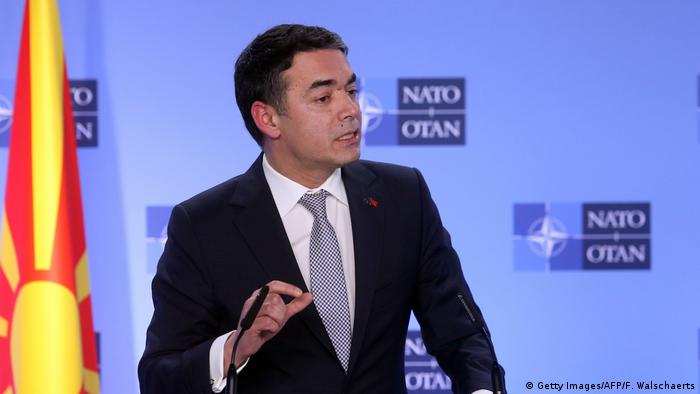 NATO-Staaten unterzeichnen Beitrittsprotokoll mit der künftigen Republik Nordmazedonien (Getty Images/AFP/F. Walschaerts)