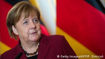 Bratislawa Merkel bei Peter Pellegrini (Getty Images/AFP/P. Simicek)