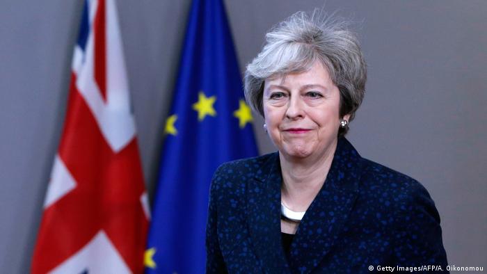 Brüssel besuch Theresa May Brexit Nachverhandlungen (Getty Images/AFP/A. Oikonomou)