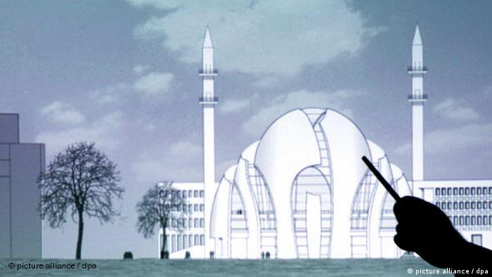 Modell of the Mosque in a presentation