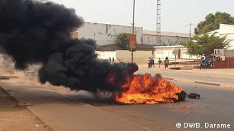 Guinea-Bissau Proteste gegen den Lehrerstreik in Bissau (DW/B. Darame)