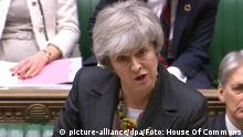 Großbritannien Debatte zum Brexit im Unterhaus in London | Theresa May, Premierministerin