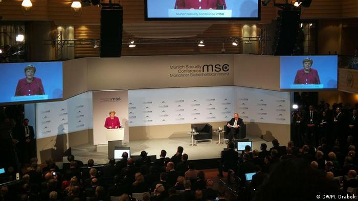 Bundeskanzlerin Angela Merkel bei der Münchner Sicherheitskonferenz 2019 (DW/M. Drabok)