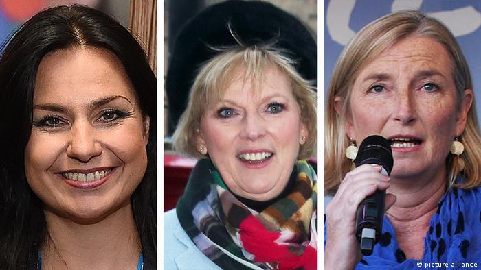 Heidi Allen, Anna Soubry und Sarah Wollaston, die aus der Konservativen Partei ausgetreten sind und der Independent Group beigetreten sind. (picture-alliance)